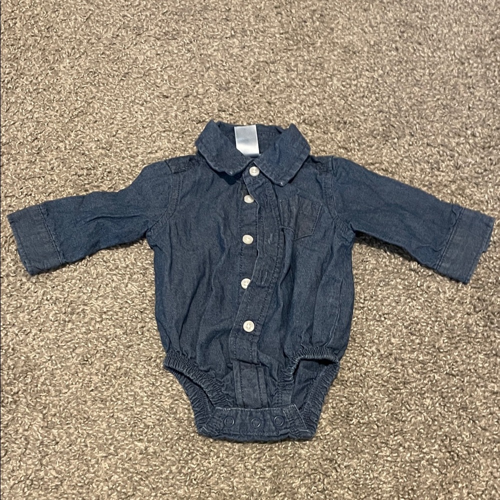 Carter's Blue Denim Baby Shirt